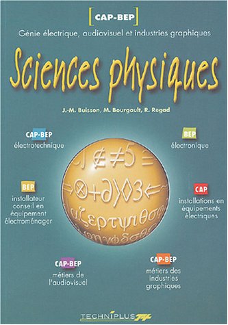 Sciences physiques, CAP-BEP
