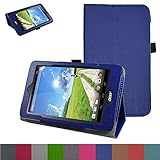 Acer Iconia ONE 7 B1-750 Case,Mama Mouth PU Leather Folio 2-folding Stand Cover with Stylus Holder for 7