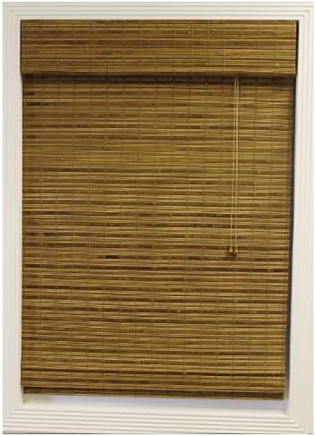 Calyx Interiors Bamboo Roman Shade, 20-Inch Width by 54-Inch Height, Dali Natural