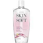 Skin So Soft Bonus-Size Soft & Sensual Bath Oil – 25 fl. oz. with Argan Oil, Spicy Floral Scent, Deep Hydration, Softens & Smoothes Skin, Can Be Used as Leave-On Moisturizer