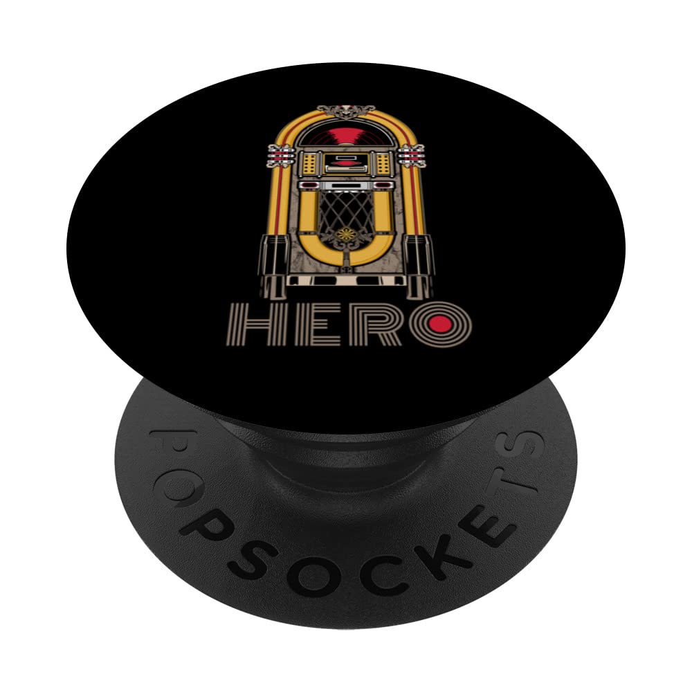 Music Jukebox Hero Music Karaoke Lover PopSockets Swappable PopGrip