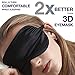 3D Contoured Sleep Mask Eye Mask for Sleeping with Earplugs