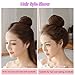 Hair Bun Human hair HAIQUAN Hair Bun Extension Donut Chignon Hairpiece Wig UP DO Ballerina Knoten Topknot Scrunchie Hairpiece Dark Brownthumb 2
