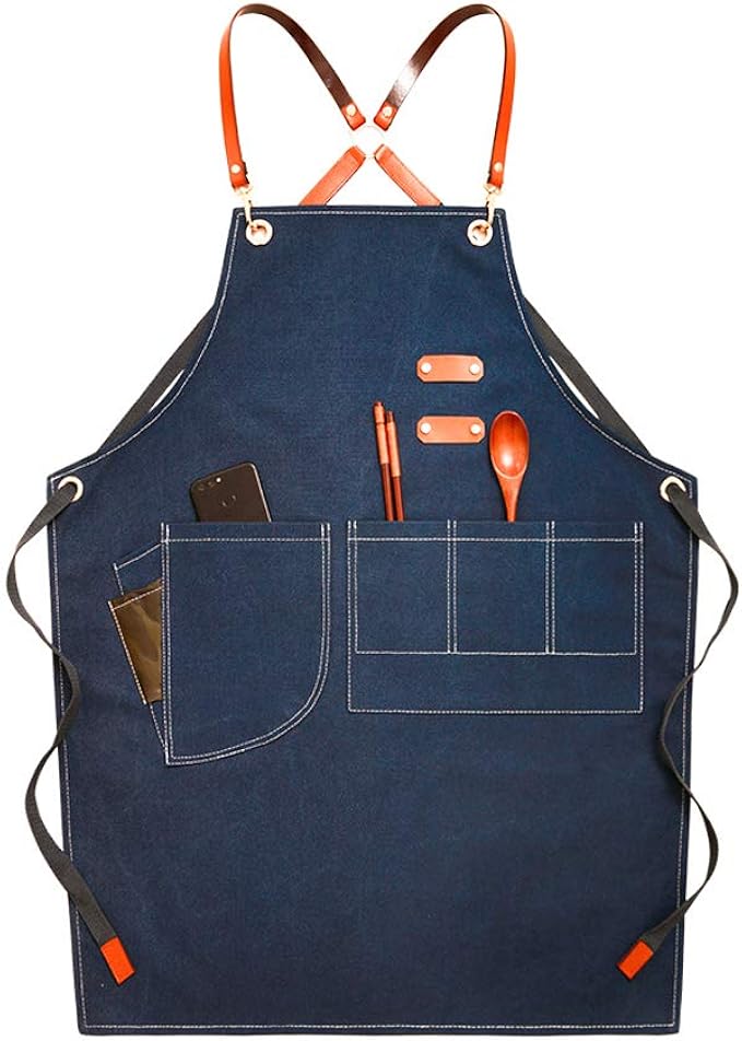 Canvas Tools Apron, Heavy Duty Work Aprons Engineers Carpenter Painting
