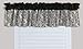 Trend Lab Window Valance, Black/White Zebra Print