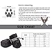 ROTANET Dog Shoes Pet Boots 4PCS Indoor Outdoor Adjustable Fastening Straps Drawstring Anti-Slip Rubber Sole Nonslip Reflective Breathable Washable Lightweight Protective Winter Small S Black