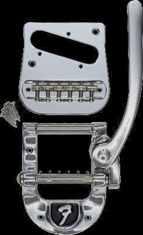 Bigsby "F" Logo B5 Vibrato Kit for Fender Telecaster Polished Aluminium