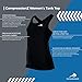 Compression Tank Top Women's Racerback Sleeveless Sports Tee (Black, Small)