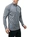 TM-MKZ01-SDG_X-Large Tesla Men's 1/4 Zip Cool Dry Active Sporty Shirt MKZ01