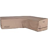 ULTCOVER Patio L-Shaped Right Facing Sofa Cover Waterproof for 6-Seater Outdoor Sectional Furniture Couch 110”W (Back Length) x 85”W (Right Side)