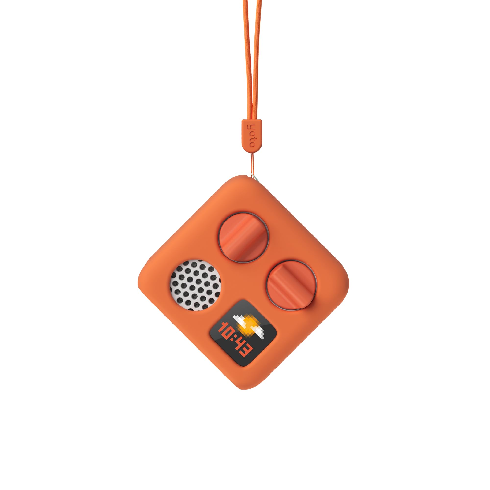 Yoto Mini Adventure Jacket in Fruit Punch (Orange) with Matching Wrist Lanyard – Accessory for Kids Yoto Mini Audio Player, Anti-Slip Silicone Skin Cover, Fitted Protective Sleeve Case