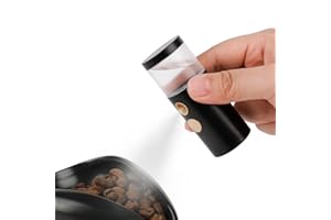 watchget 20ml Cylindrical Coffee Bean Atomizer Rdt Sprayer for Reducing Coffee Powder Static, Portable Electric Nano-Atomizer Rechargeable Espresso Sprayer, Black