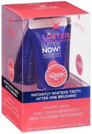 Luster Premium White Luster Now! Instant Whitening Toothpaste 3 Pack Mint 4.5 oz. (pack of 2)