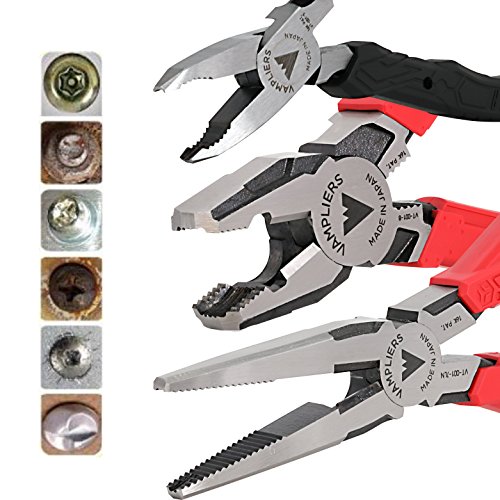 VamPLIERS VT001S3E 3PC Specialty Screw Extraction Pliers Set