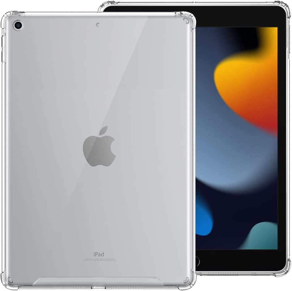 Case for iPad 9th Generation Case 2021/iPad 8th Generation 2020/7th Generation 2019, Matte Case for iPad 10.2 [Compatible with Smart Keyboard & Smart Cover] [Slim Back Cover Case], Translucent