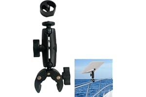 Starlink Mini Mount (2024 & 2025 Version) - Portable Clamp for 0.6"-1.5" Rails/Pipes | RV Ladder, Roof Rack, Camper, Boat Dec