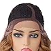 YIROO Hair Ombre Highlight Honey Blonde Curly Lace Front Wigs Human Hair for Women 13x4 Lace Front Wig 12A Brazilian Remy Hair TL412 Colored Lace Frontal Wig Pre Plucked with Baby Hair 180% Density