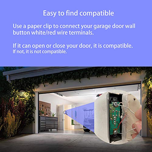Smart WiFi Garage Door Opener, Wireless & WiFi Remote Smart Phone Controlled, Compatible with Amazon Alexa, Google Assistant, IFTTT, No Hub Required (Smart wifi garage door opener) - Thumbnail 5