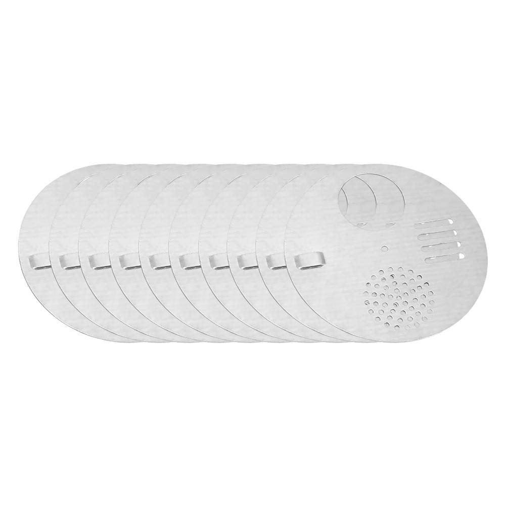 TOPINCN 10Pcs Stainless Steel Bee Hive Disc Nest Door Disc Nuc Box Entrance Gates Beekeeping Equipment Beehive Tool Beekeeper Tool