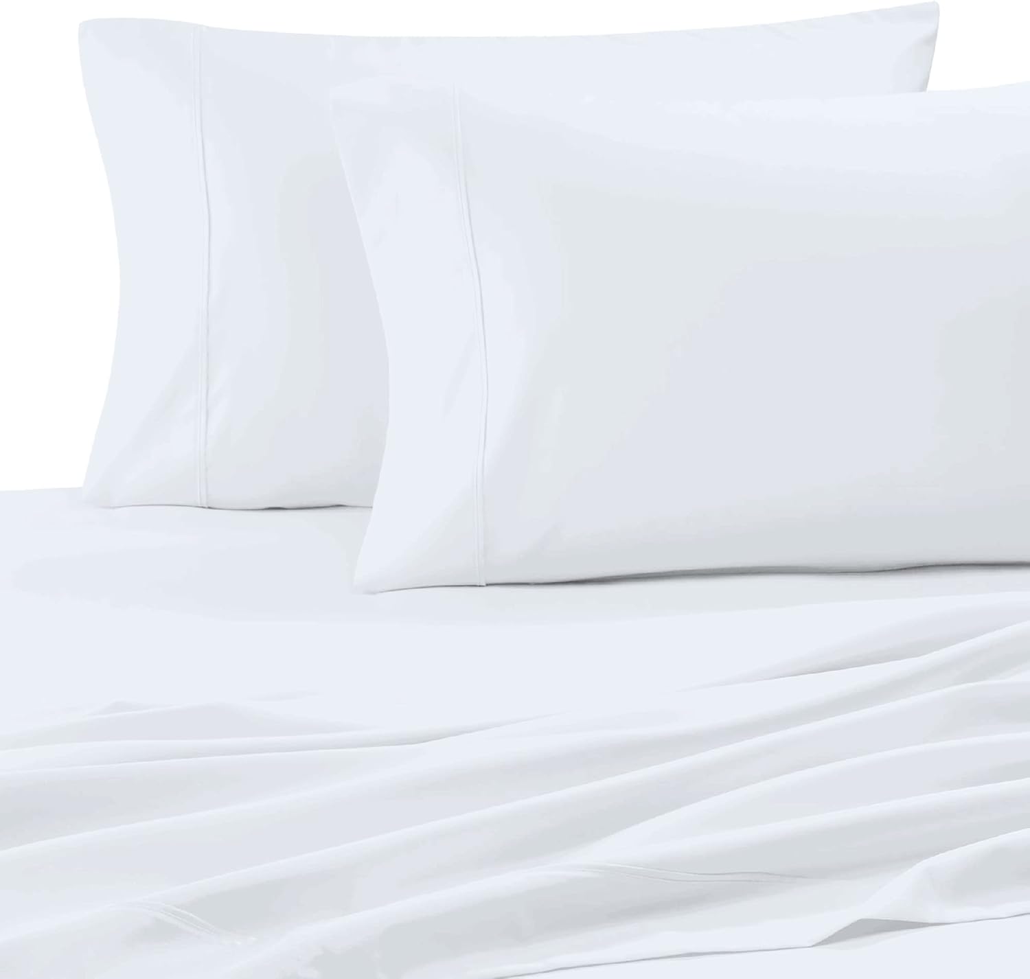Purity Home 400 Thread Count 100% Cotton Pillow Case Set, 2 Piece Set, Standard Size(20