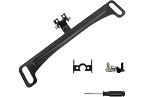 Flygun Pack-1 Car Rear View Camera Bracket, Metal Dash Cam Mount Kit, Waterproof License Plate Mount, Back Up Camera Installation Tool, Automotive Parts, Universal for Most Cars (Black)