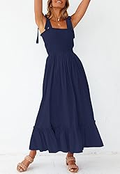 ZESICA Women's 2024 Summer Boho Spaghetti Strap