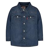 Levi's Baby Girls' Denim Western Shirt, Blue Winds, 24 Months
