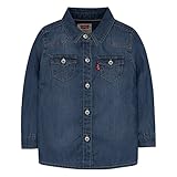 Levi's Baby Girls' Denim Western Shirt, Blue