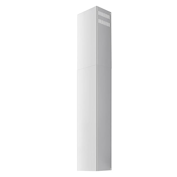 STAINLESS STEEL CHIMNEY EXTENSION FOR RANGE HOOD COVER WALL-MOUNT STYLE (SILVER) ADJUSTABLE VENT EXTENDER CEILING DUCT RETRACTABLE 31.5 INCH ~63″