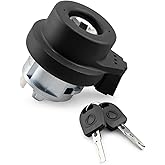 Wujexuhe Ignition Switch Steering Lock Cylinder W/Key 1T0-905-855-A Ignite Starter Switches Fit for VW Jetta Golf Tiguan Bettle EOS Passat Fit for Audi A3 A4 A6 TT (No Chips)