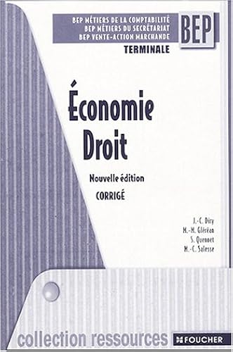 Download Ressources : Économie - Droit, terminale BEP (guide pédagogique) (Ancienne Edition) PDF