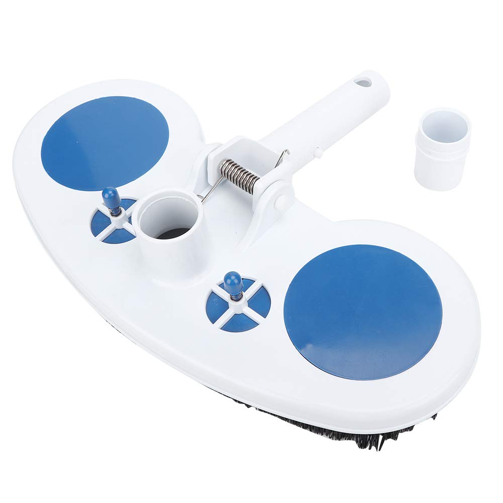 Fdit 13in Professional Pool Cleaning Kit - Pool Suction Head - Dirt Suction Head - Pond Cleaning Accessory - ABS Material - Blue, White - Lightweight - 1 Count