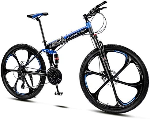 折りたたみ式マウンテンバイク 24インチフルサスペンション自転車 デュアルディスクブレーキ付きの大人用マウンテントレイルバイク 21 24 27 30 スピードスリップ防止バイク ブランド買うならブランドオフ バイク Speed 6 Spoke 24 Blue 折りたたみ式マウンテンバイク 24インチフルサスペンション自転車 デュアルディスクブレーキ付きの大人用マウンテントレイルバイク 21 24 27 30 スピードスリップ防止バイク ブランド買うならブランドオフ バイク Speed 6 Spoke 24 Blue