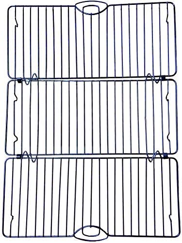 LoaferUp non-stick Foldable Cooling Racks for baking,Carbon Steel Drying Wire Racks for cakes,biscuits