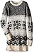Derek Heart Girls' Big Long Sleeve Roll Neck Tunic with Lurex and Solid Back