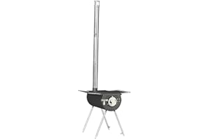 UNITED STATES STOVE CO US Stove CCS14 Caribou Backpacker Portable Camp Stove - 14 Inch, Black, Small