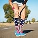 HLTPRO Compression Socks for Women and Men - Knee High Support Socks fit for Running, Nurses
