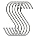 RuiLing 6-Pack 4.7 Inches Extra Large S Shape Hooks,Heavy-Duty Stainless Steel Hanging Hooks - Multiple uses,Ideal for Apparel, Kitchenware, Utensils, Plants, Towels, Gardening Tools.