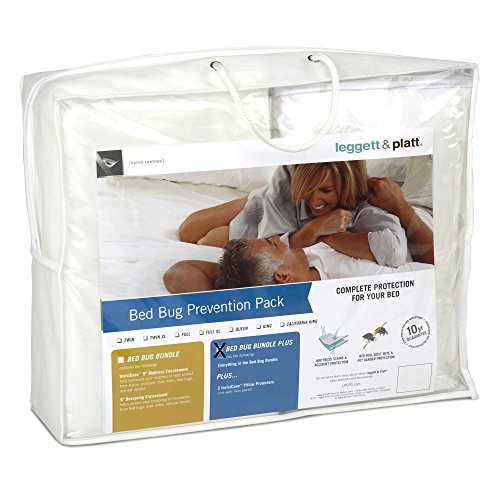 Leggett & Platt Sleep Calm 5-Piece Bed Bug Prevention Pack Plus with Pillow Protectors, Mattress and Zippered Box Spring Encasement, California King - Thumbnail 7