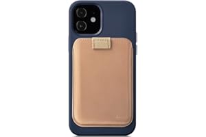 Distil Union Wally Junior | Apple MagSafe-Compatible Wallet, Leather Card Holder for iPhone, with Quick Access Pull-Tab