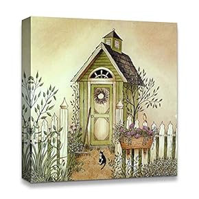 Canvas Wall Art Famous Building Birds/Flowers Pop-up Painting Artwork for Home Prints Framed - 12x12 inches