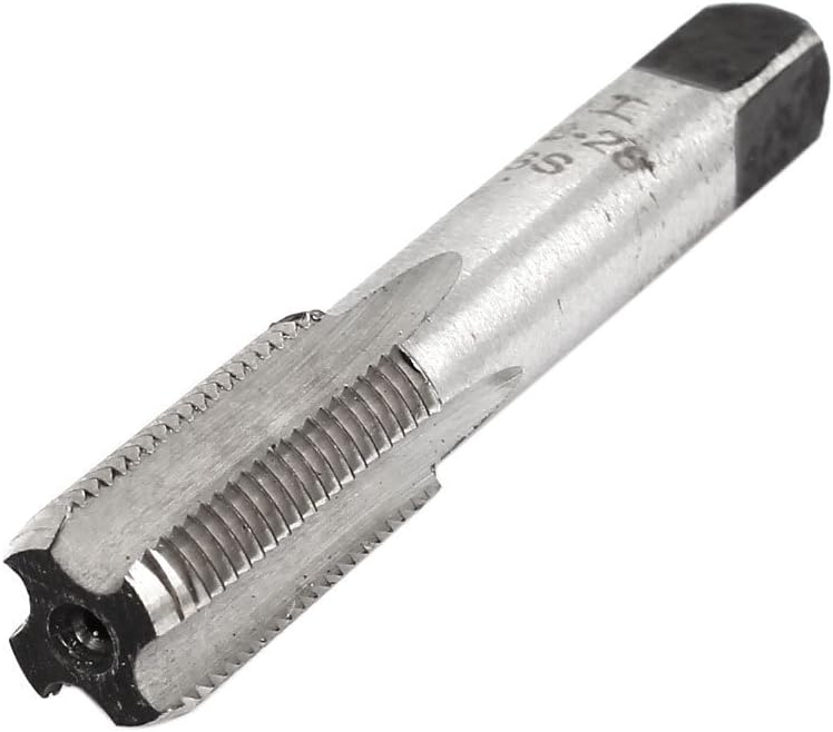 Sourcing Map ZG 1/8-28 BSP Gewindebohrer - HSS 55mm 4-Flöten