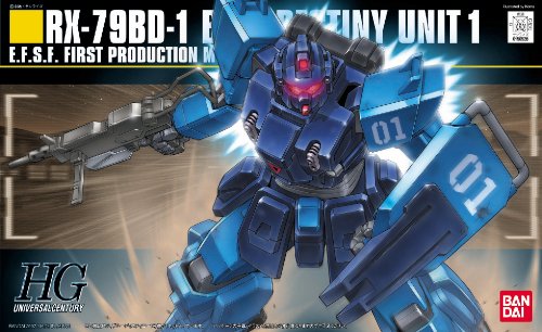 Bandai Hobby #80 RX-78BD-1 BLUE DESTINY UNIT 1, Bandai HGUC Action Figure