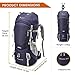 MOUNTAINTOP 55L/65L Internal Frame Backpack Hiking Backpack with Rain Cover