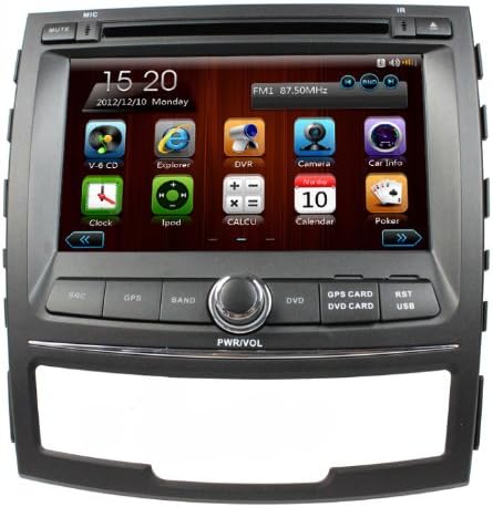 lsqSTAR 7" Car Stereo DVD USB Player MP4/MP5 2 Din In Dash Radio HD For Ssangyong Korando with Free Map