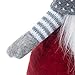 GMOEGEFT Scandinavian Christmas Gnome Plush, Swedish Tomte, Nordic Santa Gnome, Holiday Home Decoration Birthday Gift, 17 Inches (Grey with White Dots Stand)