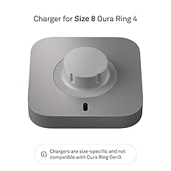 Oura Ring 4 Charger - Size 8 - Charging Dock and