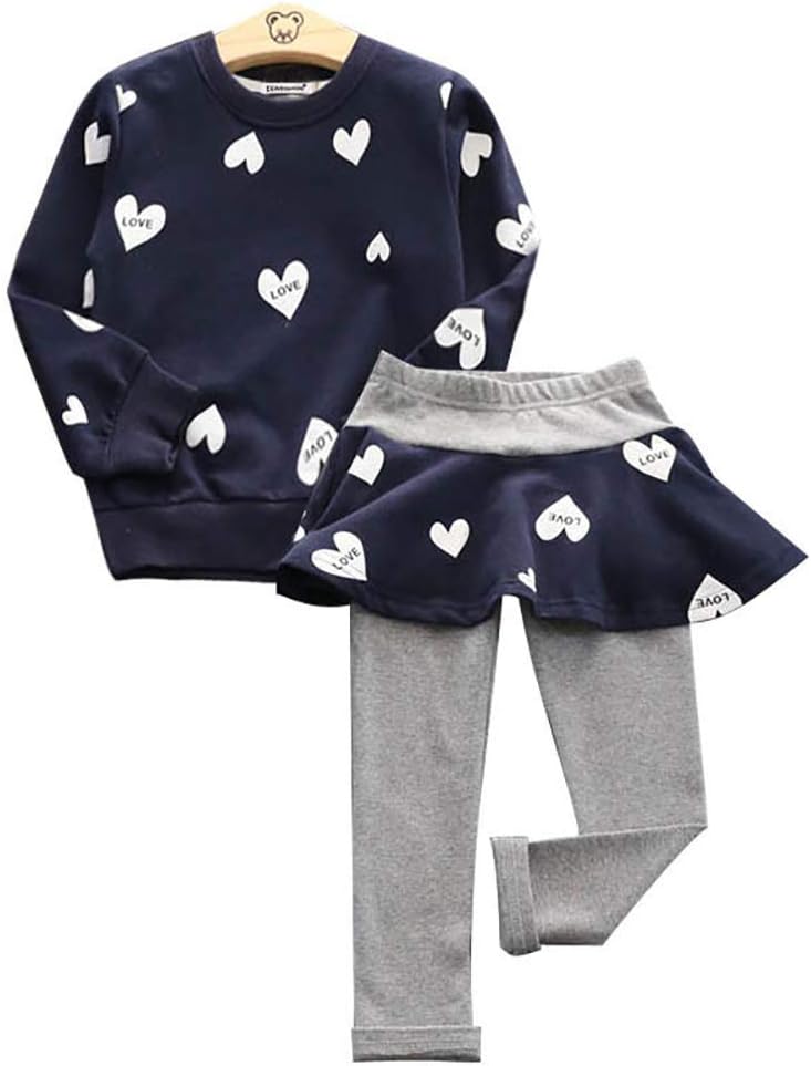 Toddler Baby Girls Clothes Set Top and Leggings Pants 2 Pieces Kids Outfits
