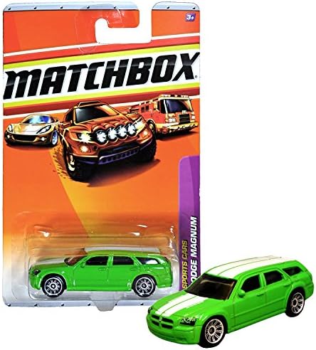 Matchbox Year 2009 Sports Cars Series 1:64 Scale Die Cast Metal Car #9 - Green Color V8 Engine DODGE MAGNUM R4960