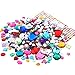 Richness Crystal Stickers Self Adhesive Jewels Kids DIY Gem Stickers Various of Sizes Shapes and Colors (300+300pcs)